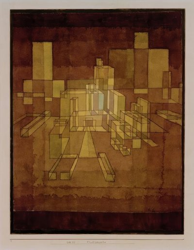 Stadsperspektiv av Paul Klee