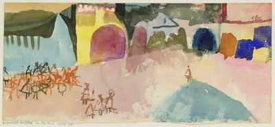 Street Cafe i Tunis av Paul Klee