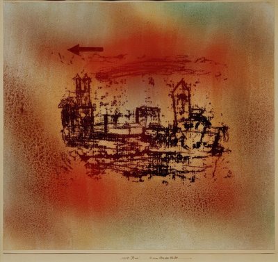 Storm över staden av Paul Klee