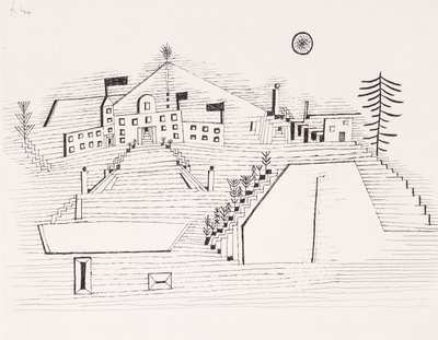 Sommarpalatset vid Beride; Sommarpalats nära Beride av Paul Klee