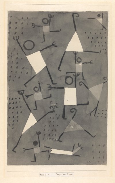 Danser orsakade av rädsla, 1938. av Paul Klee