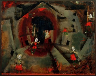 Röda rockar dansspel av Paul Klee