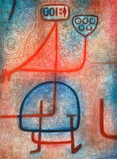 Den vackra trädgårdsmästaren (olja på duk) av Paul Klee