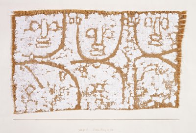 Tre figurer; Threesome Unifying av Paul Klee