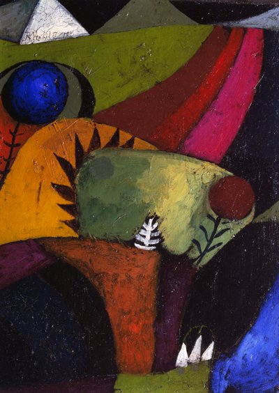 Tre vita klockblommor av Paul Klee