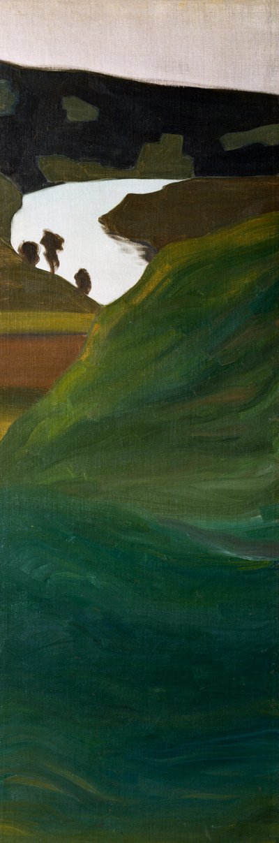 Namnlös (Aare landskap) av Paul Klee