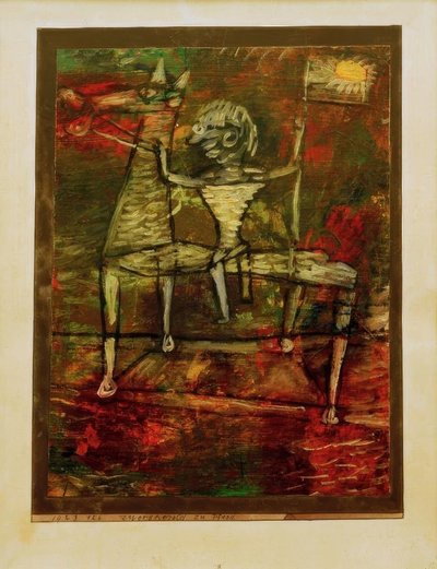 Dwarf Herald till häst av Paul Klee