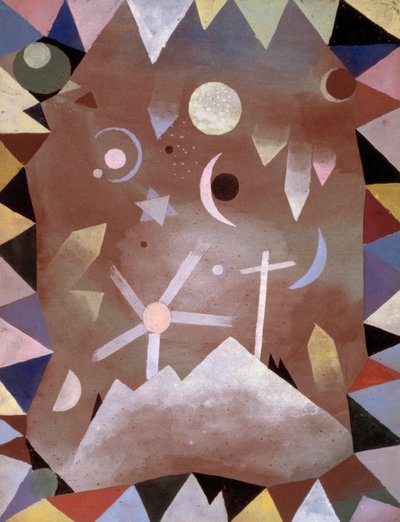 Above Mountain Summit, 1917. av Paul Klee