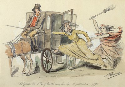Kejsarinnan Eugenie avgår den 4 september av Paul Klenck