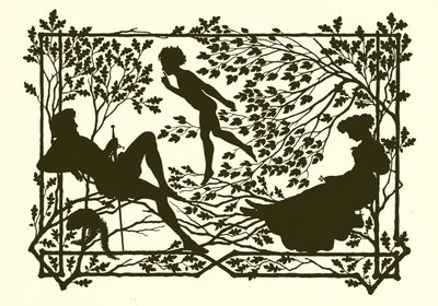 En midsommarnattsdröm, siluett av Paul Konewka