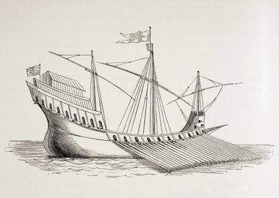 Galley från 1500-talet. av Paul Lacroix