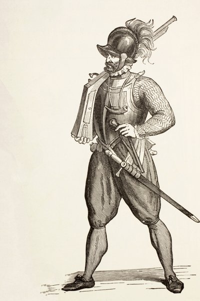 Arquebusier från 1500-talet. av Paul Lacroix