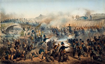 Slaget vid floden Chernaya den 16 augusti 1855, 1800-talet av Paul Levert