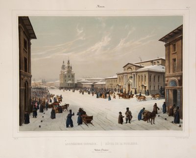 Adelshusets församling i Moskva, 1840-talet av Paul Marie Roussel