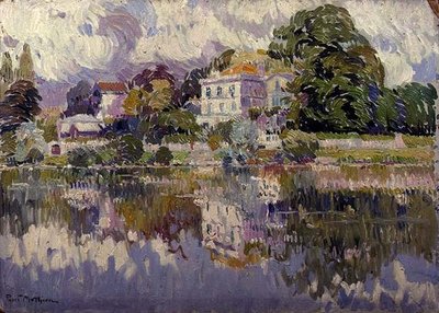 Hörn av en park (olja ombord) av Paul Mathieu