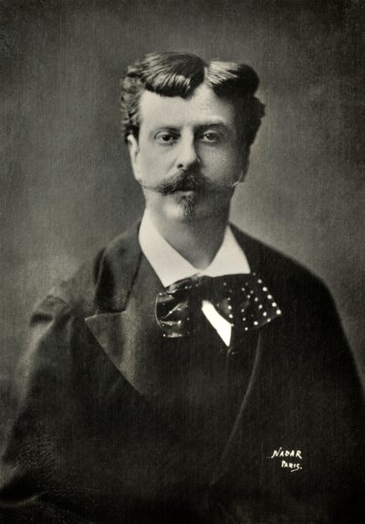 Porträtt av Alphonse De Neuville (fotografi) av Paul Nadar