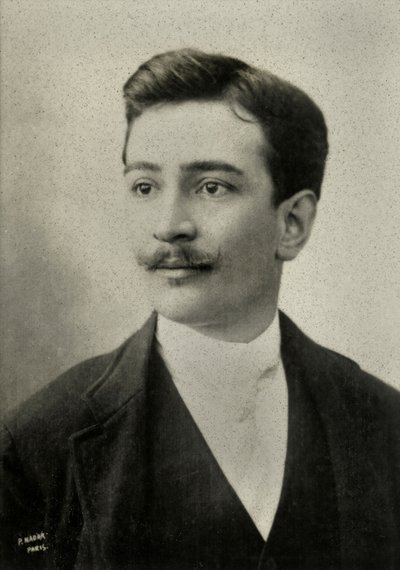Porträtt av Hugues Le roux (foto) av Paul Nadar