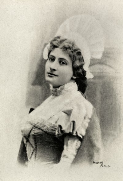 Porträtt av Lucienne Breval (fotografi) av Paul Nadar