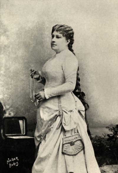 Porträtt av Marie felix , Miolan , Carvalho (foto) av Paul Nadar