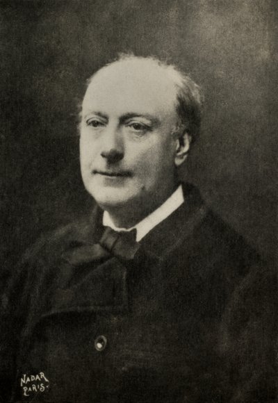 Porträtt av Theodore De Banville (foto) av Paul Nadar
