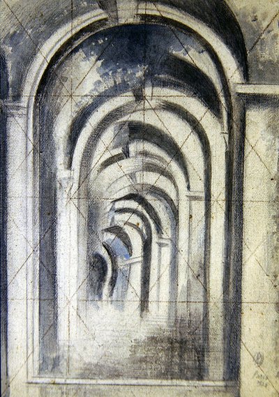 Bågar (studie), kvadratiska för överföring av Paul Nash