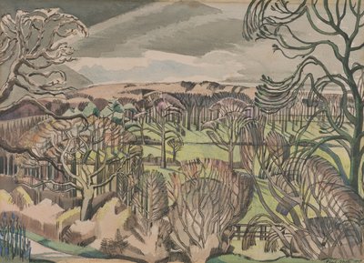 Landskap vid Fulmer, Buckinghamshire av Paul Nash