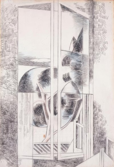 Riviera fönster abstrakt av Paul Nash