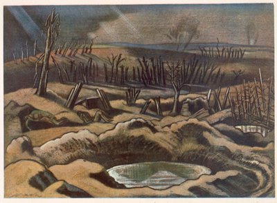 The Field at Passchendaele, brittiska artister vid fronten, fortsättning på västfronten, del tre, Paul Nash av Paul Nash