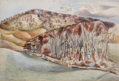 Wood och Hill av Paul Nash