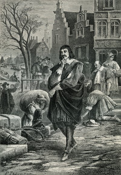René Descartes i Amsterdam av Paul Phillipoteaux