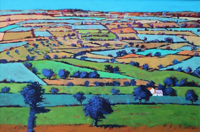 Beacon hill (akryl ombord) av Paul Powis