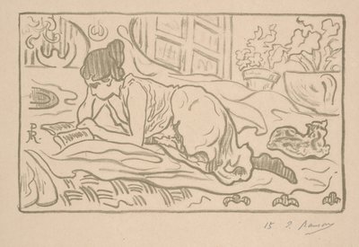 Den liggande läsaren av Paul Elie Ranson
