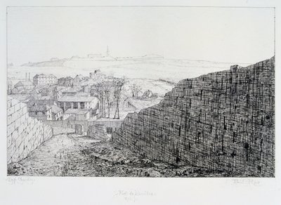 Fort de Bicetre, belägringen av Paris, 1870-1871 av Paul Roux