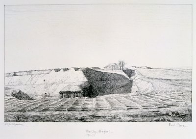 Moulin Saquet, belägringen av Paris, 1870-1871 av Paul Roux