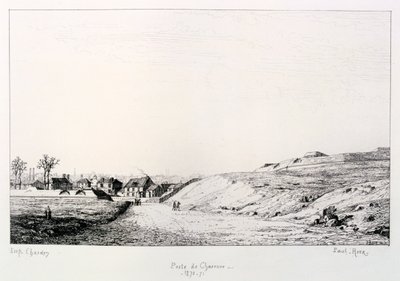 Posten av Charonne, belägringen av Paris, 1870-1871 av Paul Roux