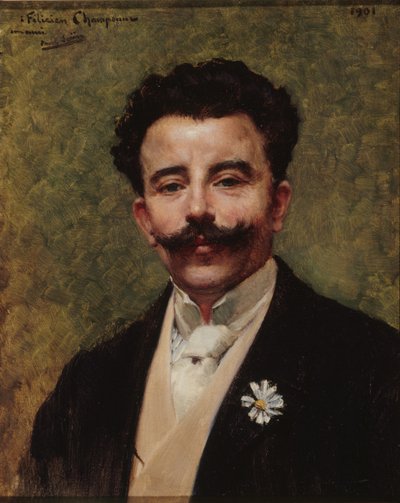 Porträtt av Felicien Champsaur 1859-1934, 1901. av Paul Saïn