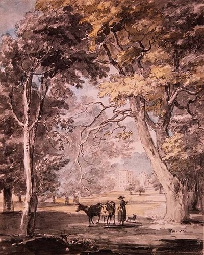 A Milkmaid i Windsor Great Park c.1765-70 av Paul Sandby