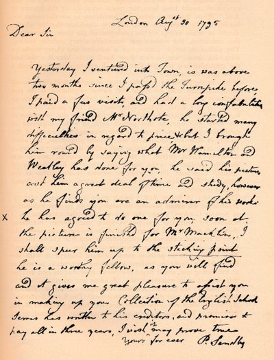 Ett brev från Paul Sandby, 1795 1904 av Paul Sandby