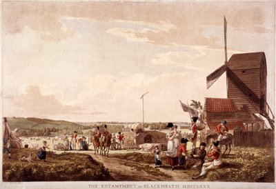 Läger på Blackheath, Greenwich, London, 1780. av Paul Sandby