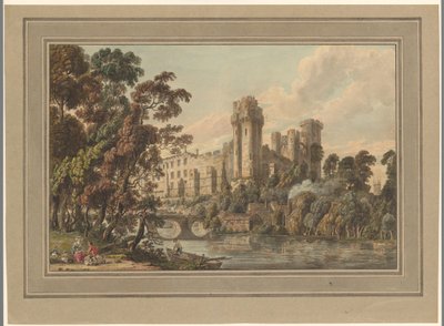 Vy över Warwick Castle av Paul Sandby