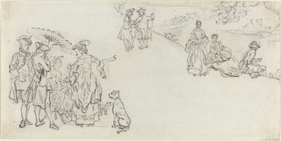 Mina damer och herrar i en landsbygd av Paul Sandby