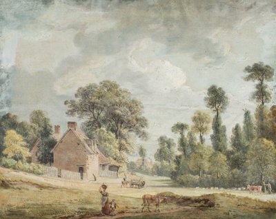 Tittar nerför Egham Hill av Paul Sandby