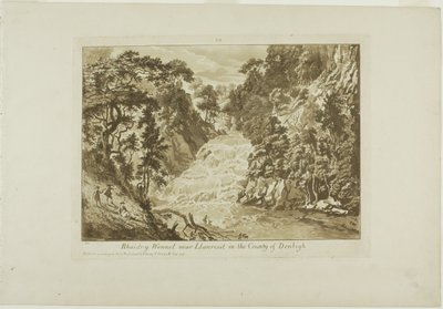 Rhaidr-y Wennel nära Llanrwst i landet Denbigh av Paul Sandby