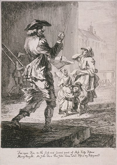 Gatuunderhållare, Cries of London, 1760 av Paul Sandby