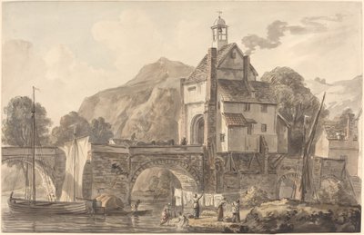 Bron vid Bridgnorth i Shropshire av Paul Sandby