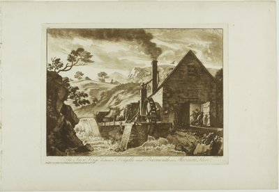 Iron Forge mellan Dolgelli och Barmouth i Merioneth Shire av Paul Sandby