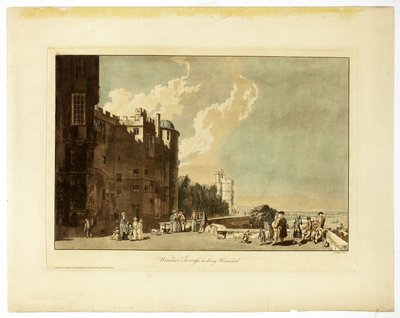 Windsor terrass blickar västerut av Paul Sandby