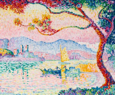 Antibes (olja på duk) av Paul Signac