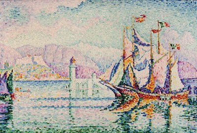 Antibes - På morgonen. av Paul Signac