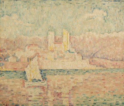 Antibes morgon, 1919 av Paul Signac